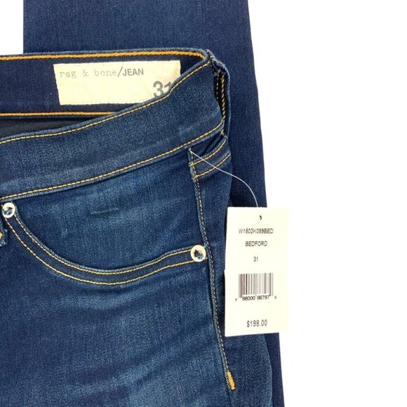Rag & Bone Slim Skinny Jeans Bedford Size 31 NWT $198 MSRP - Picture 4 of 8